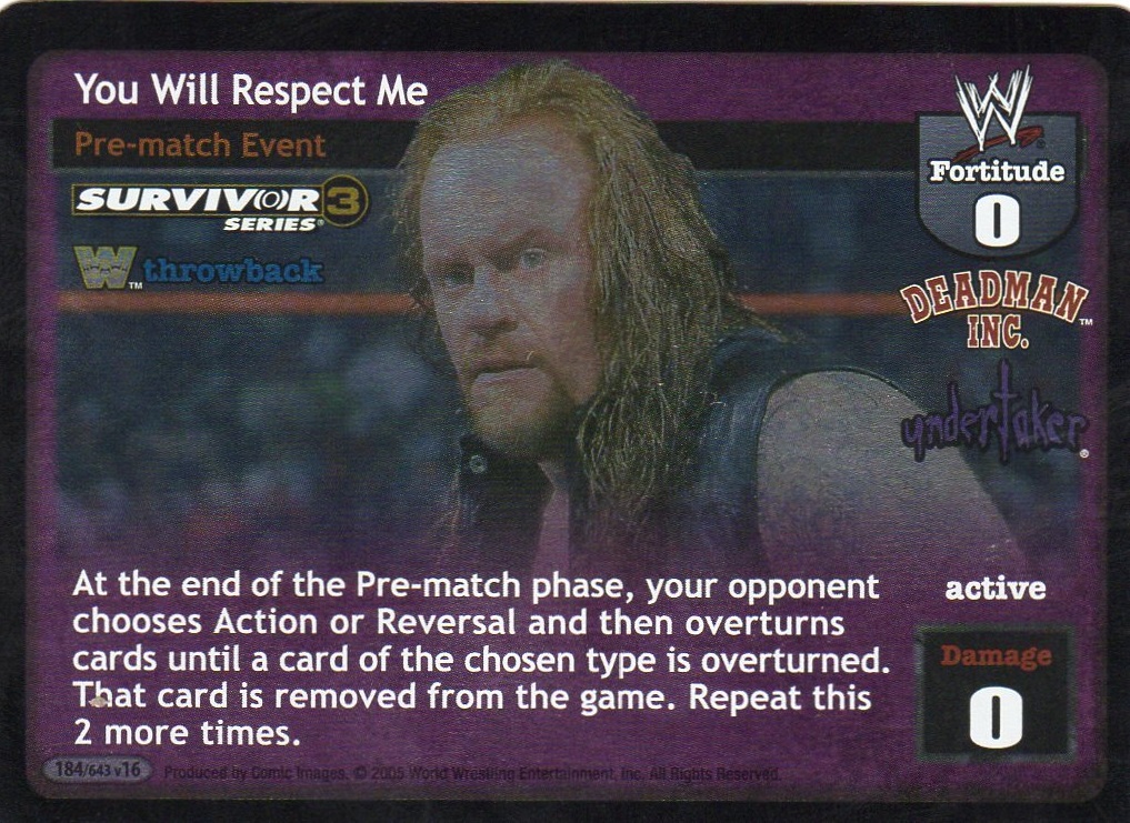 You Will Respect Me (Throwback) (SS3)